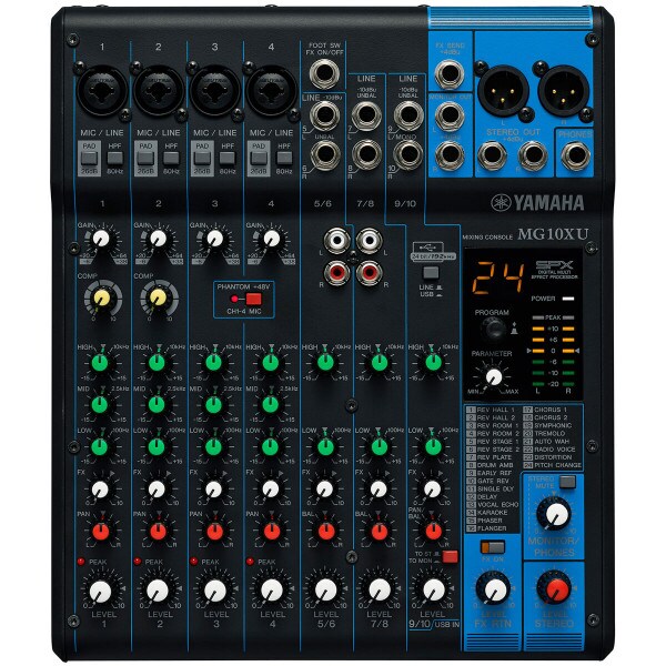 Main product image for Yamaha MG10XU 10 Channel USB Stereo Mixing Console 247-6033